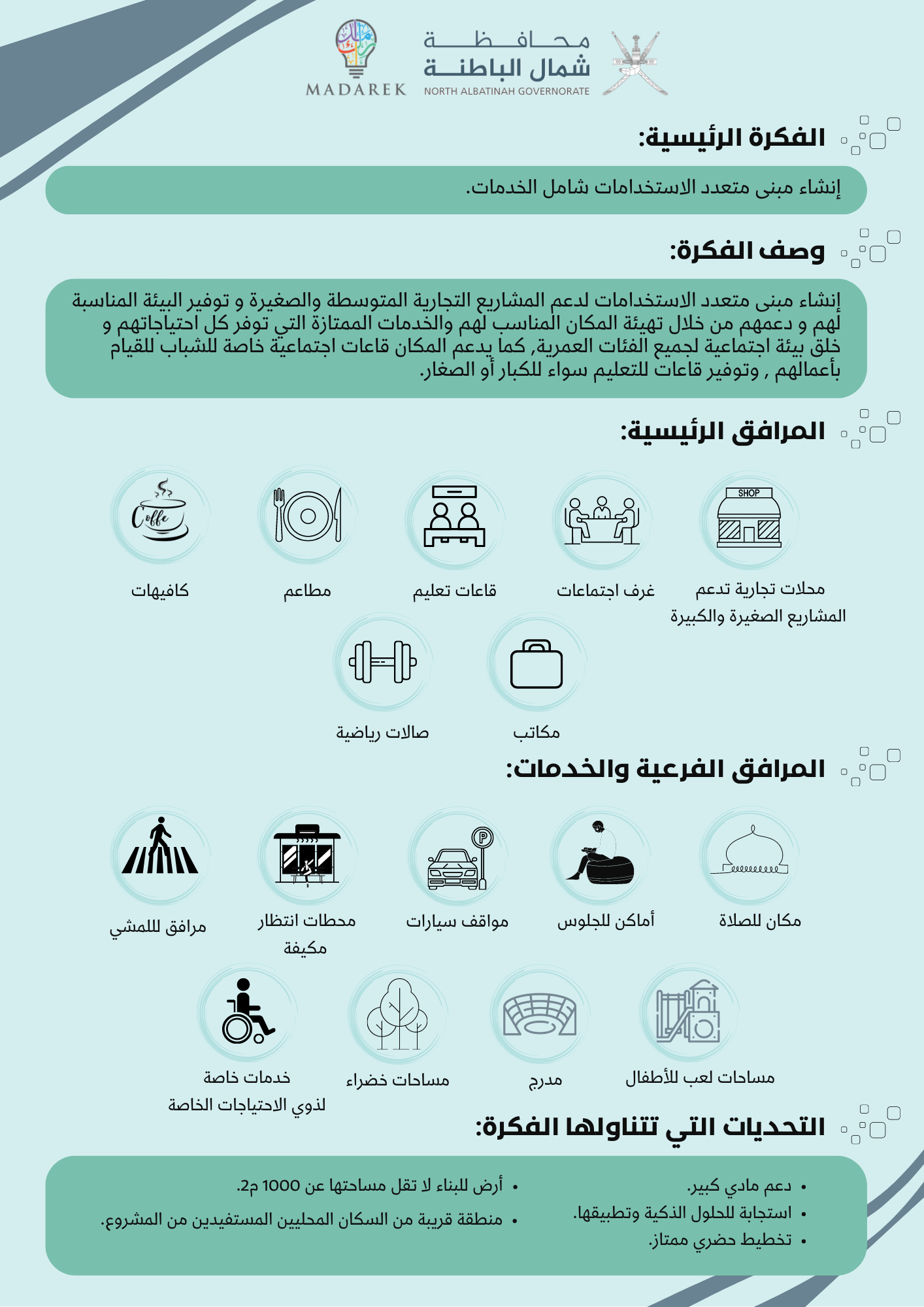 إنشاء مبنى متعدد الاستخدامات شامل الخدمات